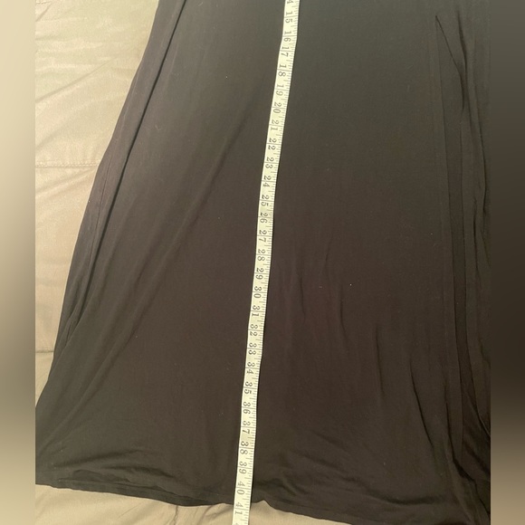 JustFab Black Maxi Skirt with Side Slit Size Medium - Picture 4 of 6